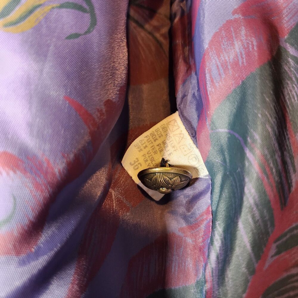 ​H Moser Salzburg Austria Trachten Boiled Wool Jacket Folk Floral Patchwork Med - Picture 5 of 11
